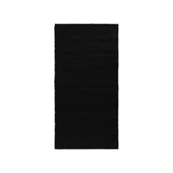 Rug Solid Kludetæppe i sort i 75 x 200 cm